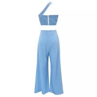 Holiday Party Beach Women's Sexy Solid Color Polyester Pants Sets Pants Sets main image 2