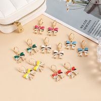 1 Pair Elegant Bow Knot Alloy Drop Earrings main image 1