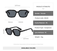 Basic Simple Style Classic Style Square Ac Square Full Frame Glasses main image 2