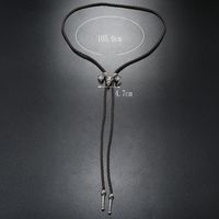 Casual Geometric Pu Leather Alloy Unisex Bolo Tie Necklaces main image 2