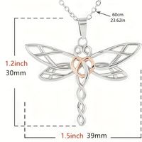 French Style Sweet Simple Style Dragonfly Alloy Iron Hollow Out Unisex Pendant Necklace main image 2