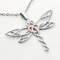 French Style Sweet Simple Style Dragonfly Alloy Iron Hollow Out Unisex Pendant Necklace main image 6