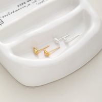 1 Pair Romantic Simple Style Geometric Sterling Silver Ear Studs main image 1