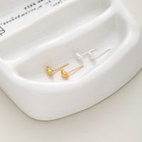 1 Pair Romantic Simple Style Geometric Sterling Silver Ear Studs main image 5