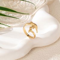 Cute Vacation Marine Style Dolphin Alloy Wholesale Rings main image 4