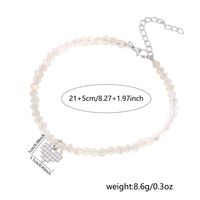 Vacation Tropical Simple Style Heart Shape Plastic Copper Beaded Inlay Zircon Women's Anklet main image 3