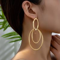 2 Pieces Casual Romantic Circle Round Alloy Drop Earrings sku image 1