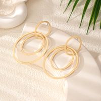2 Pieces Casual Romantic Circle Round Alloy Drop Earrings main image 3