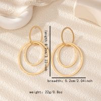 2 Pieces Casual Romantic Circle Round Alloy Drop Earrings main image 4