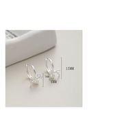 1 Paar Romantisch Süss Bogenknoten Überzug Inlay Sterling Silber Perle Ohrringe main image 2