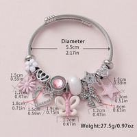 Wholesale Jewelry Princess Luxurious Sweet Butterfly Bow Knot High Heel Alloy Copper Rhinestones Inlay Bracelets main image 2