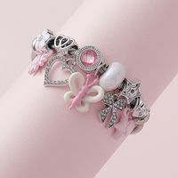 Wholesale Jewelry Princess Luxurious Sweet Butterfly Bow Knot High Heel Alloy Copper Rhinestones Inlay Bracelets main image 4