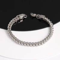 304 Stainless Steel Hip-Hop Modern Style Classic Style Polishing Geometric Solid Color Bracelets main image 1