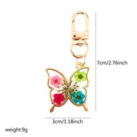 Simple Style Classic Style Animal Dried Flower Alloy Resin Keychain main image 2