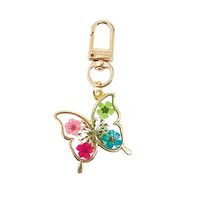 Simple Style Classic Style Animal Dried Flower Alloy Resin Keychain sku image 3