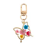 Simple Style Classic Style Animal Dried Flower Alloy Resin Keychain sku image 2