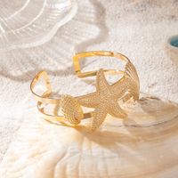 Hip-Hop Vacation Beach Starfish Ocean Shell Alloy Women's Arm Bracelet main image 2
