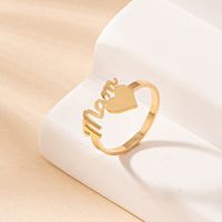 Elegant Letter Iron Wholesale Rings main image 4