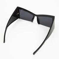Simple Style Classic Style Solid Color Pc Special-Shaped Mirror Sport Biker Half Frame Women's Sunglasses sku image 1