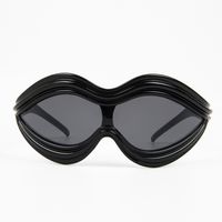 Vacation Punk Solid Color Pc Special-Shaped Mirror Sport Biker Full Frame Women's Sunglasses main image 3