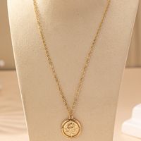 Simple Style Classic Style Solid Color Iron Zinc Alloy Mother'S Day Women's Pendant Necklace main image 2
