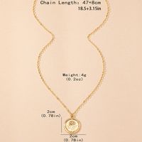 Simple Style Classic Style Solid Color Iron Zinc Alloy Mother'S Day Women's Pendant Necklace main image 6