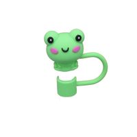 Cute Cartoon Pvc Straw Dust Protection Cap sku image 14