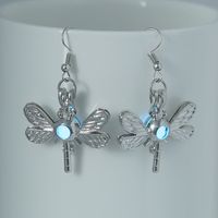 1 Pair IG Style Lady Novelty Dragonfly Inlay Copper Zinc Alloy Resin Drop Earrings main image 6
