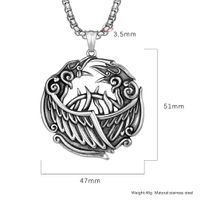 IG Style Gothic Cool Style Wings 304 Stainless Steel Men's Pendant Necklace main image 2
