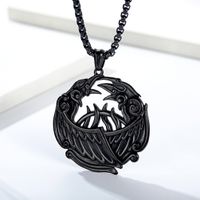 IG Style Gothic Cool Style Wings 304 Stainless Steel Men's Pendant Necklace main image 4