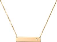 Wholesale Sweet Simple Style Letter Rectangle Copper Pendant Necklace sku image 6