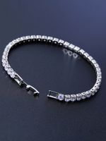 Copper Basic Simple Style Classic Style Inlay Geometric Zircon Bracelets main image 7