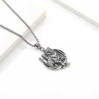 IG Style Gothic Cool Style Wolf 304 Stainless Steel Unisex Pendant Necklace main image 4