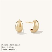 1 Pair Fashion Geometric Plating Stainless Steel Ear Studs sku image 3