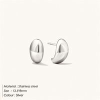 1 Pair Fashion Geometric Plating Stainless Steel Ear Studs sku image 2