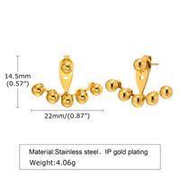 Fashion Geometric Titanium Steel Ear Studs Plating Stainless Steel Earrings 1 Pair sku image 1