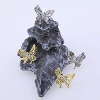 1 Pair 2 Pairs Casual Elegant Sweet Butterfly Plating Inlay Copper Zircon 18K Gold Plated Ear Cuffs main image 1