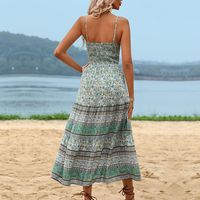 Women's Strap Dress Vacation Strap Printing Sleeveless Printing Maxi Long Dress Holiday Beach main image 3