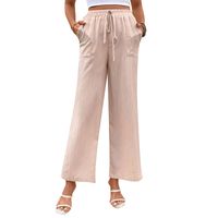 Women's Business Outdoor Daily Simple Style Solid Color Full Length Printing Casual Pants Wide Leg Pants main image 2