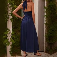 Women's Regular Dress Vacation Halter Neck Sleeveless Solid Color Midi Dress Holiday Daily Date main image 5