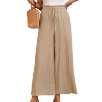 Women's Holiday Daily Streetwear Solid Color Full Length Belt Casual Pants main image 5