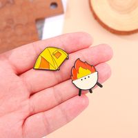 Cartoon Style Cute Cowboy Style Tent Lighting Lamp Alpenstock Alloy Stamping Stoving Varnish Plating Kid'S Brooches main image 2