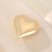 1 Piece Copper 18K Gold Plated Water Droplets Heart Shape Polished Pendant main image 3