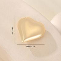 1 Piece Copper 18K Gold Plated Water Droplets Heart Shape Polished Pendant sku image 4