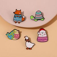 Cartoon Style Cute Cowboy Style Animal Alloy Stamping Stoving Varnish Plating Women's Brooches main image 2
