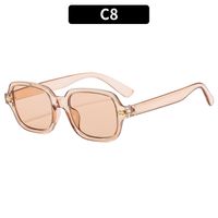 Vintage Style Solid Color Ac Square Full Frame Women's Sunglasses sku image 8