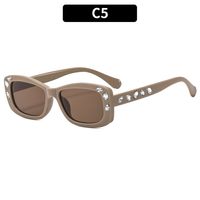 Elegant Glam Luxurious Color Block Ac Square Full Frame Women's Sunglasses sku image 5