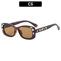 Elegant Glam Luxurious Color Block Ac Square Full Frame Women's Sunglasses sku image 6