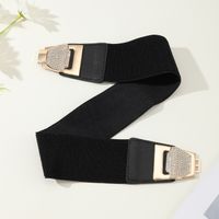 Simple Style Bow Knot Pu Leather Inlay Rhinestones Women's Leather Belts main image 5