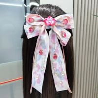 Women's Simple Style Floral Bow Knot Artificial Gemstones Cloth Artificial Gemstones Hair Clip main image 1